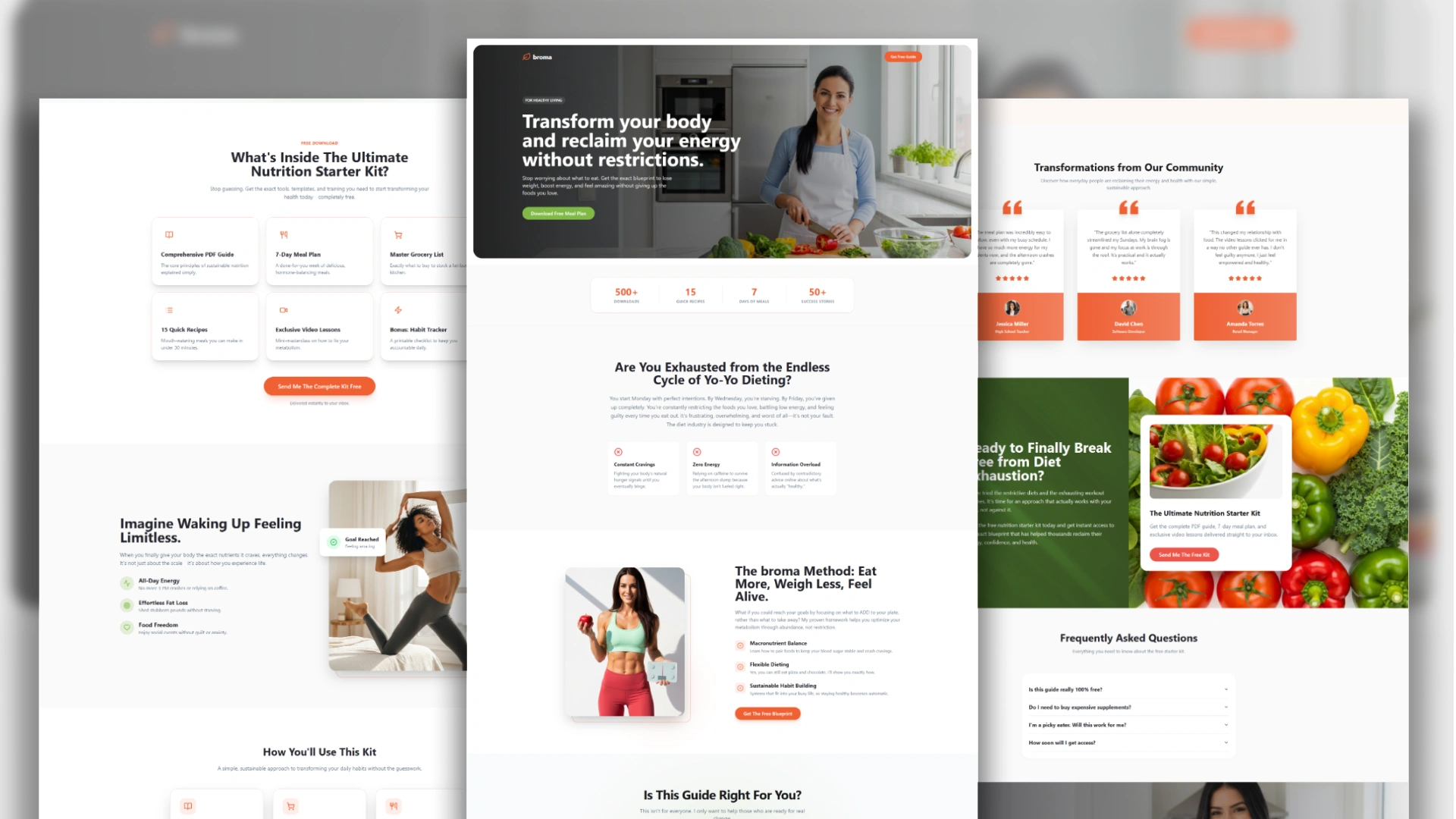 Broma Nutrition Lead Generation Funnel